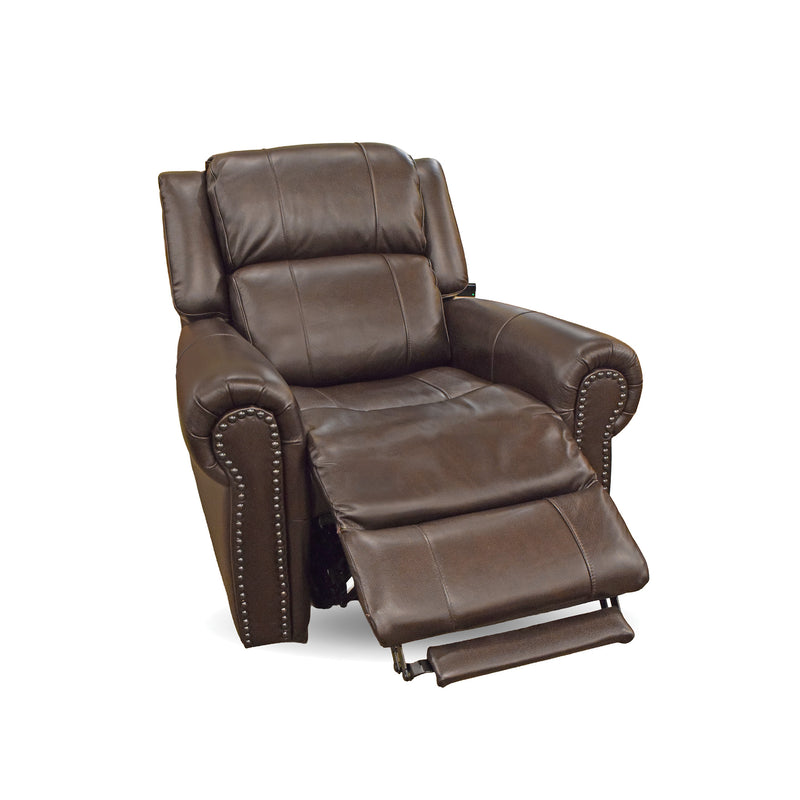 Jettison Brown Leather Zero Gravity Power Recliner