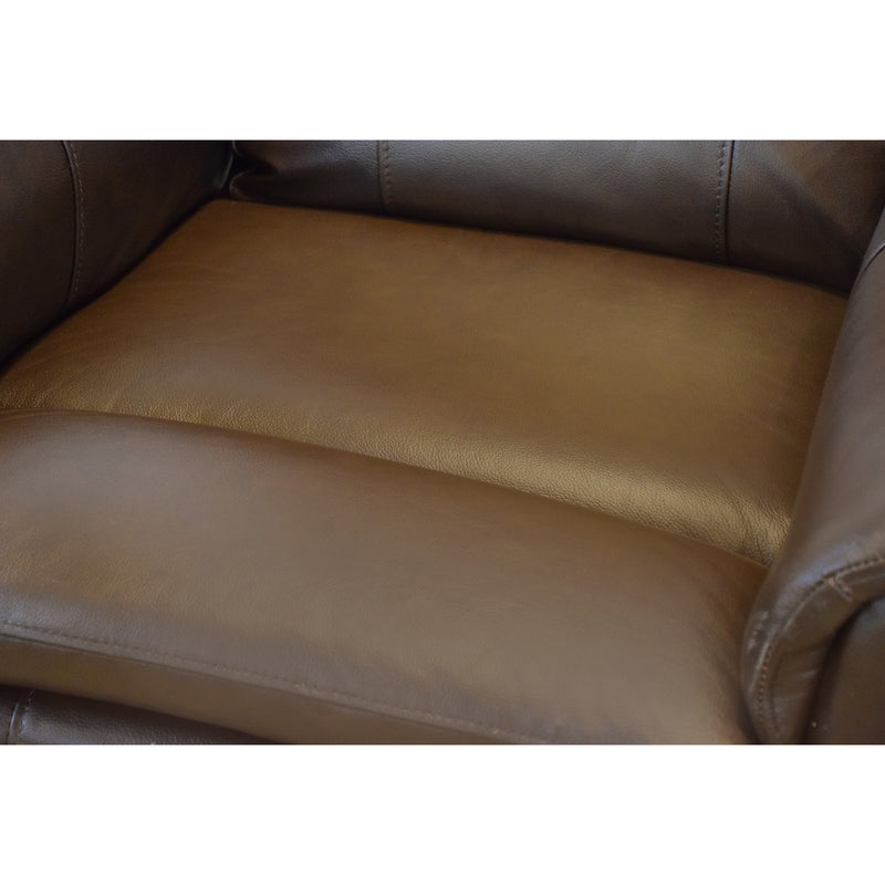 Leather Madrid Chocolate Swivel Glider Recliner