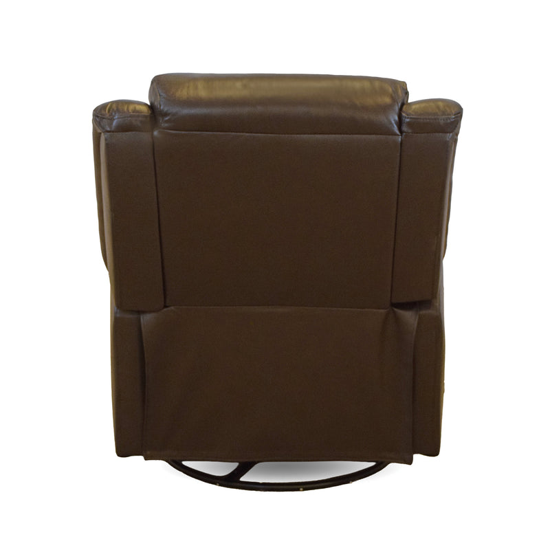 Leather Madrid Chocolate Swivel Glider Recliner