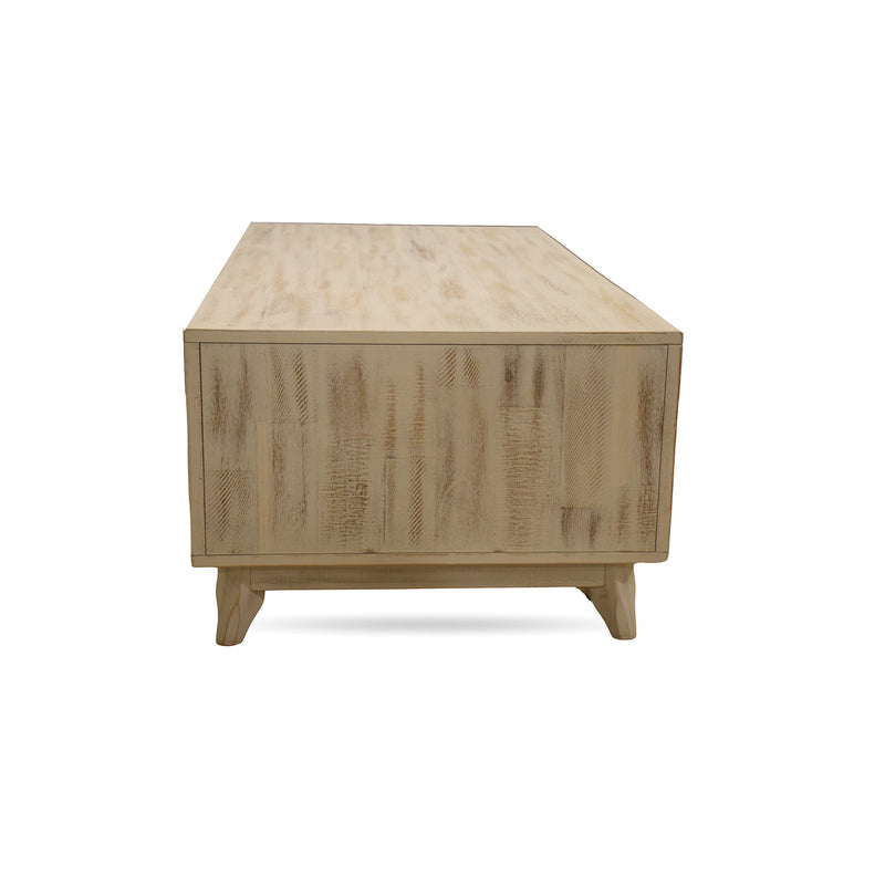 Rogen Rustic White Coffee Table