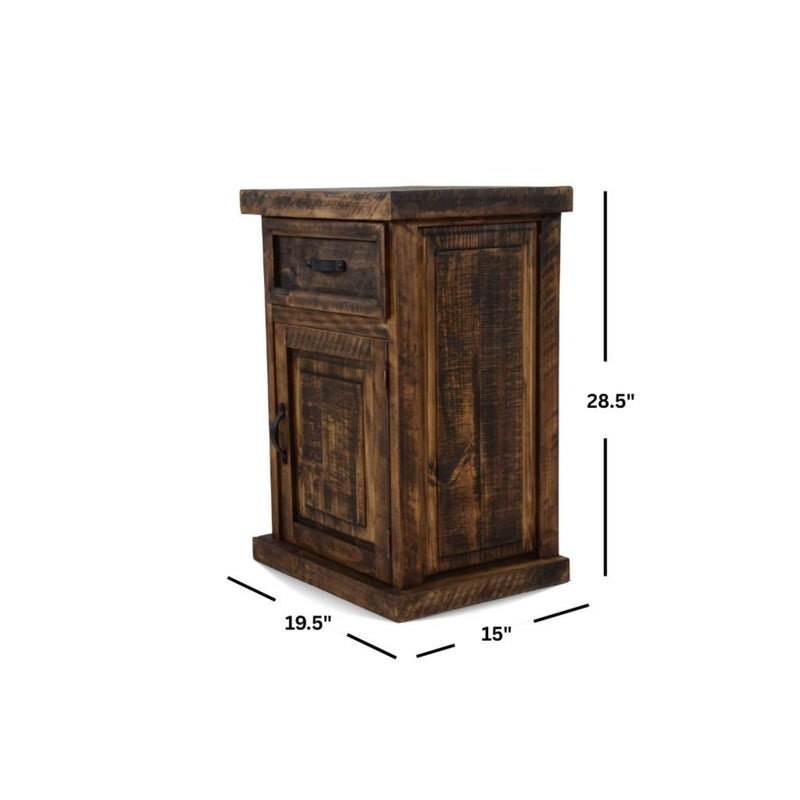 Dark Distressed Bonanza One Door Stand
