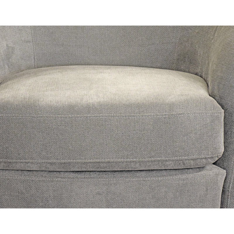 Chanel Bristo Grey Swivel Accent Chair
