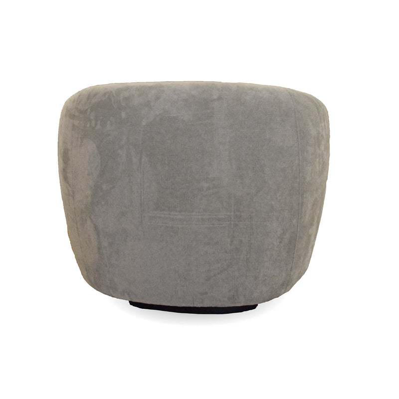 Chanel Bristo Grey Swivel Accent Chair