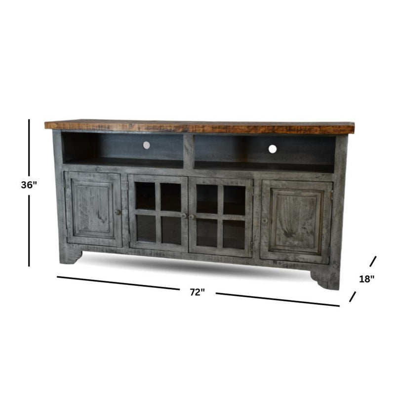 Grey Distressed Montana TV Stand