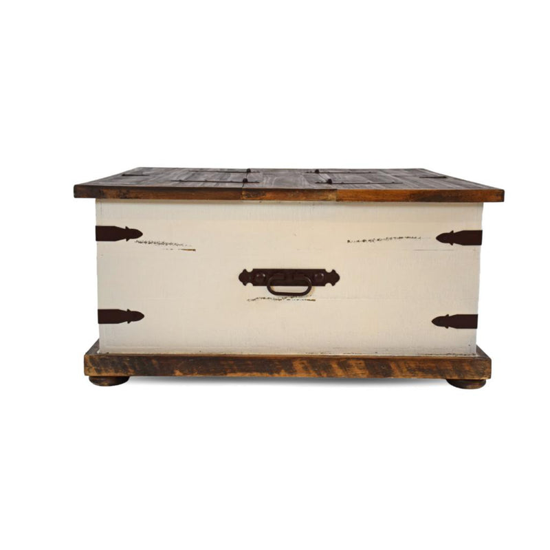 Antique White Trunk Cocktail Table