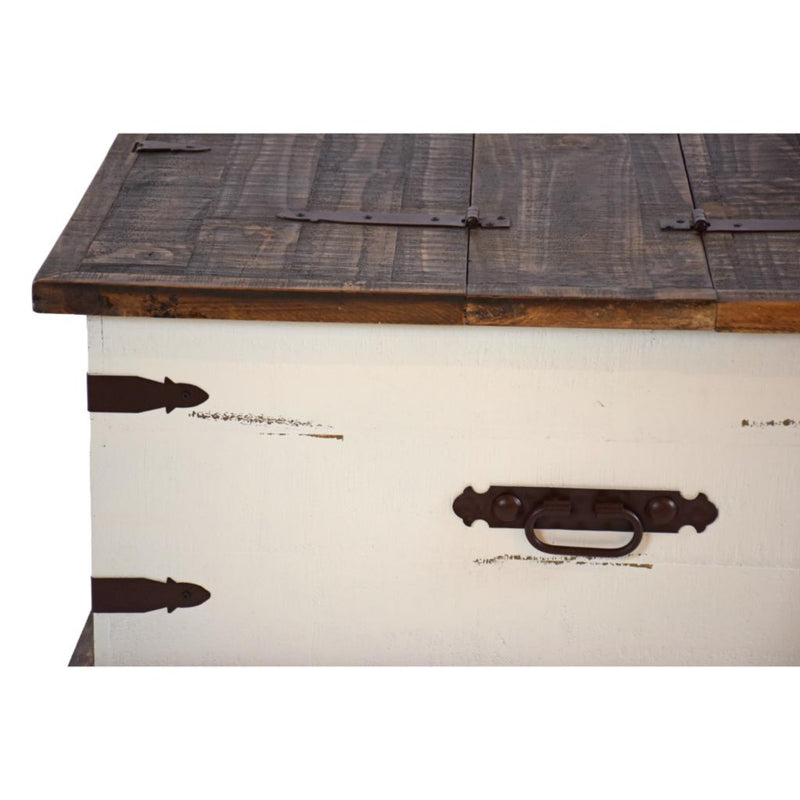 Antique White Trunk Cocktail Table