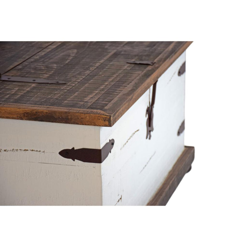 Antique White Trunk Cocktail Table