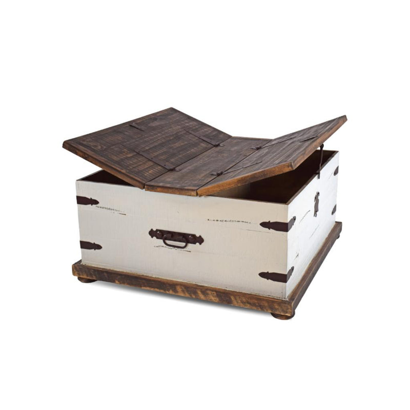 Antique White Trunk Cocktail Table