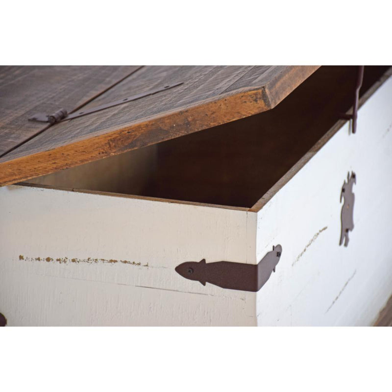 Antique White Trunk Cocktail Table