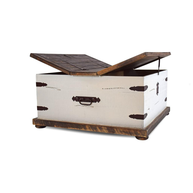 Antique White Trunk Cocktail Table