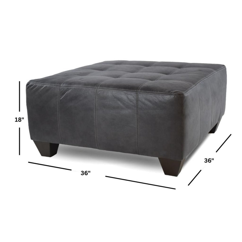 Crow Pewter Ottoman