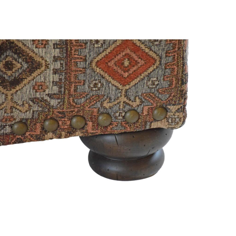 Texas Chocolate Ottoman