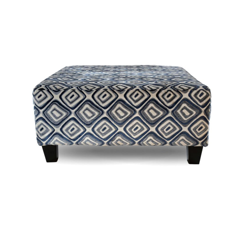Groovy Navy Ottoman
