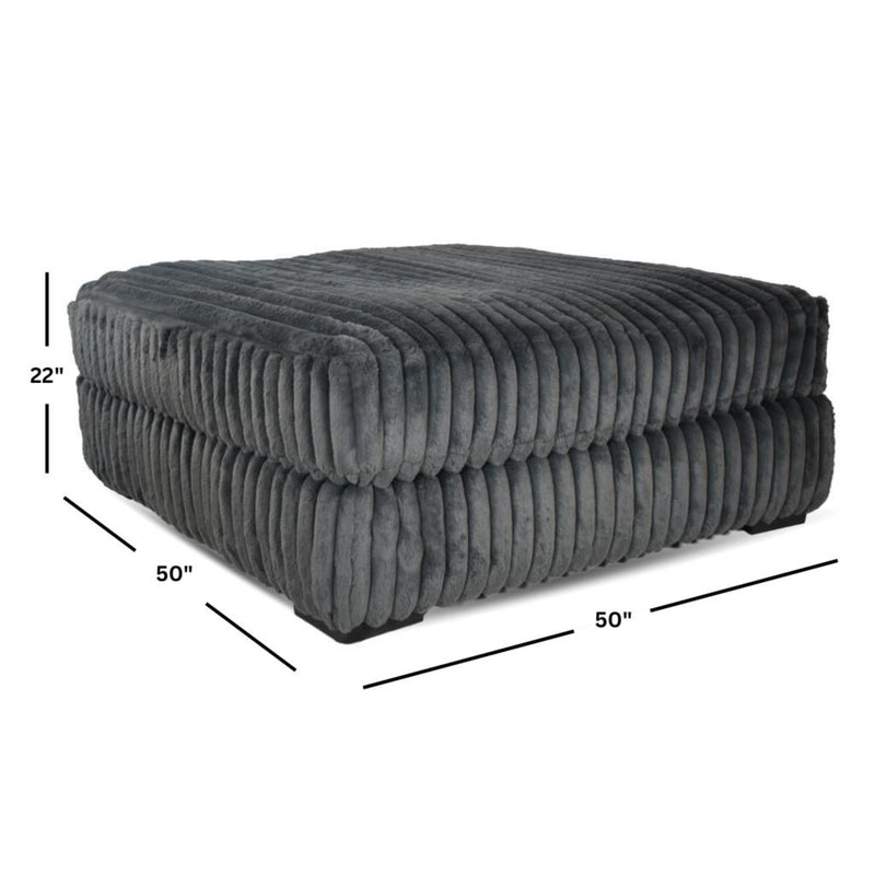 FREE Mondo Monster Gunmetal Ottoman with purchase of the Mondo Monster Gunmetal Sectional