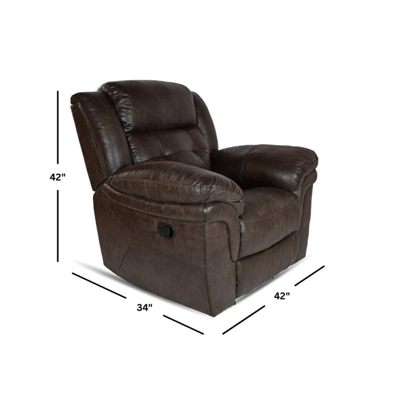 Houston Slate Glider Recliner