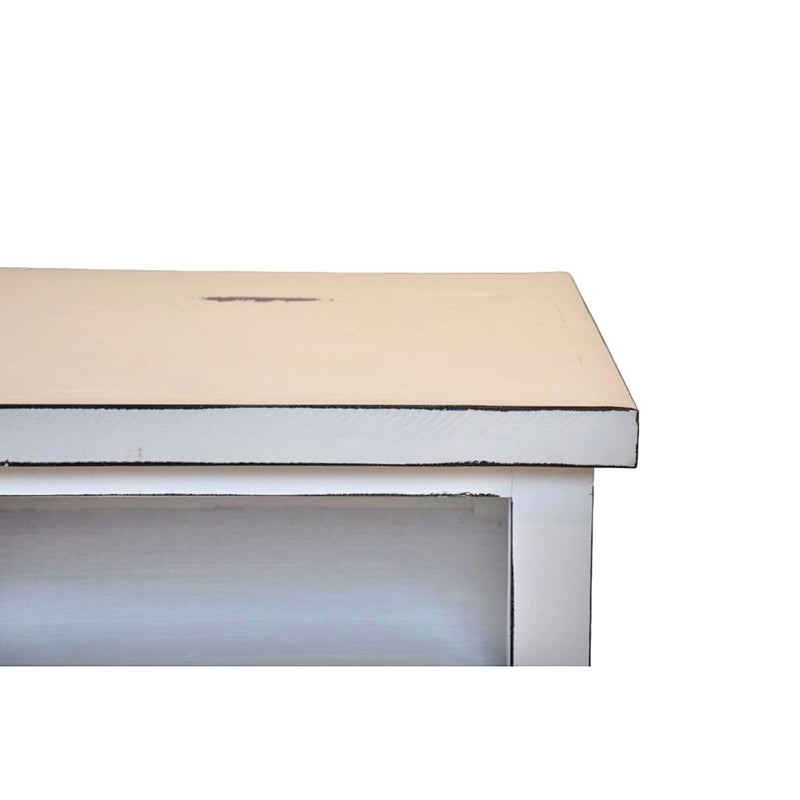 Old White Barn Door TV Stand