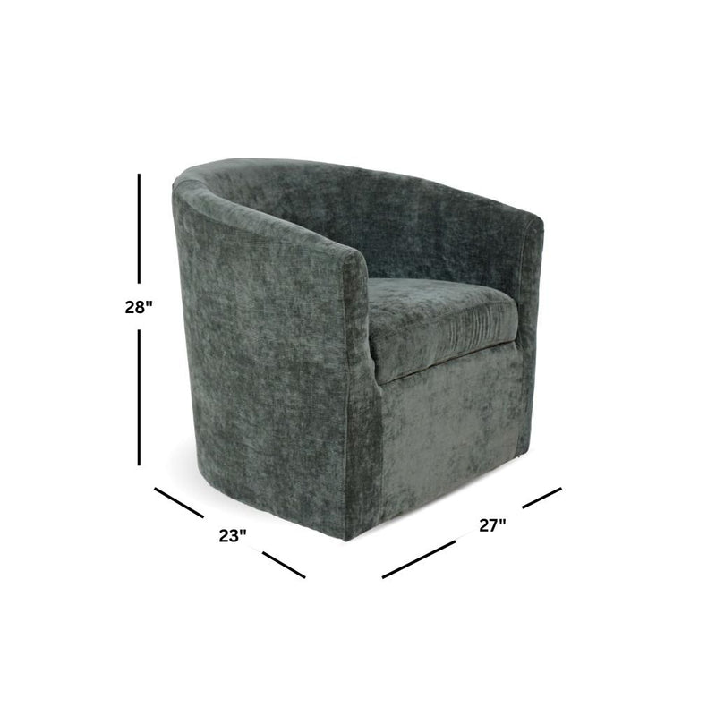 Torrance Emerald Swivel Accent Chair