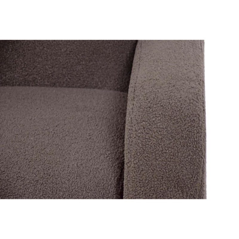 Benz Feather Chocolate Swivel Accent Chair