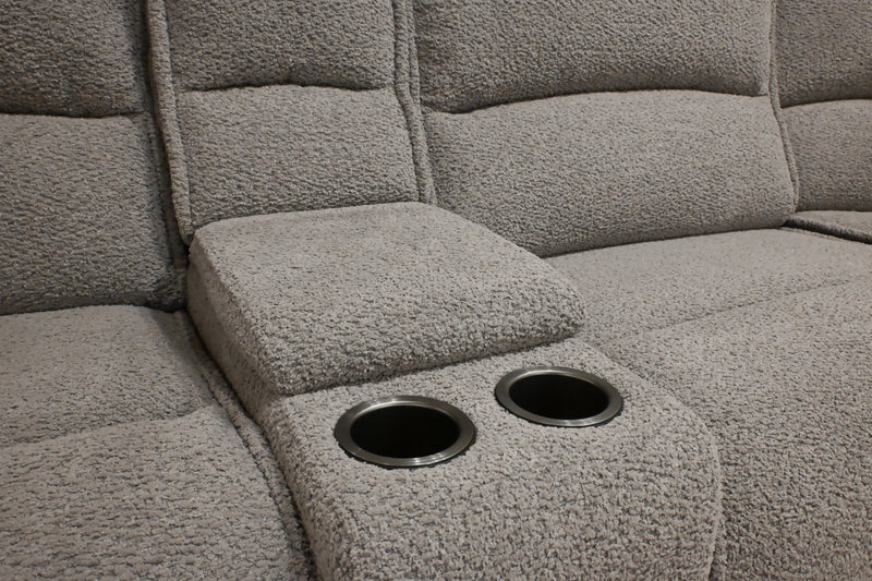 Fluffy Fossil Power Reclining Sectional