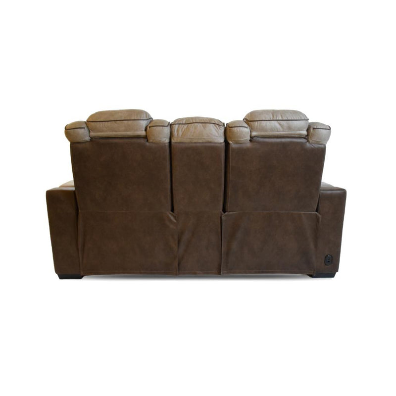 Motion Lantana Console Love Seat with Dual Power Head and Footrest