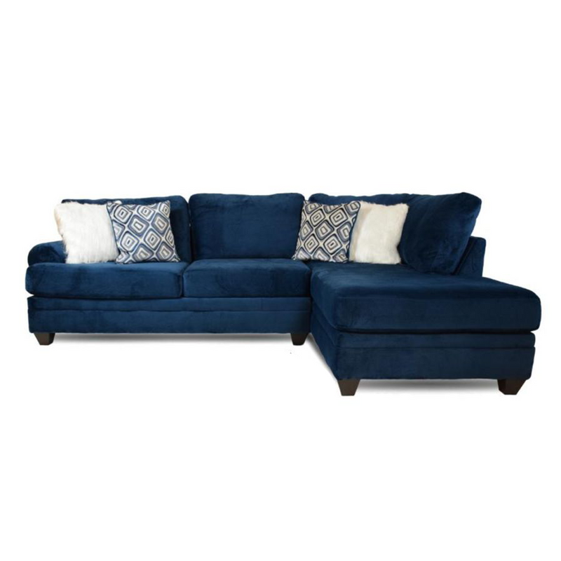 Groovy Navy Two Piece Sectional