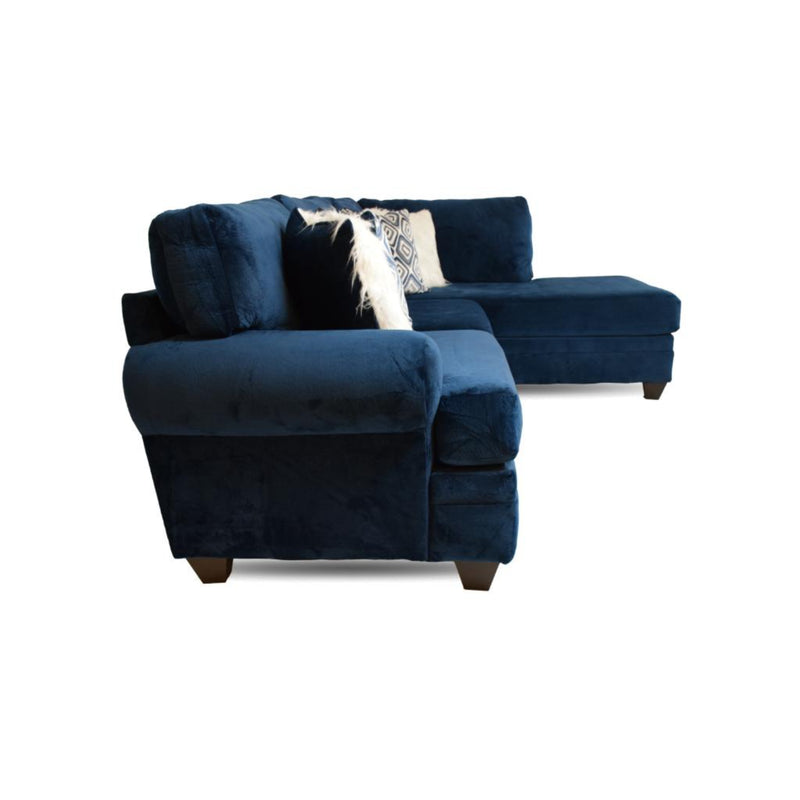 Groovy Navy Two Piece Sectional