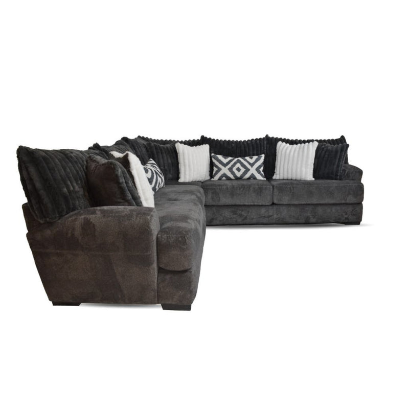 Mondo Tweed Gunmetal 2Pc Sectional