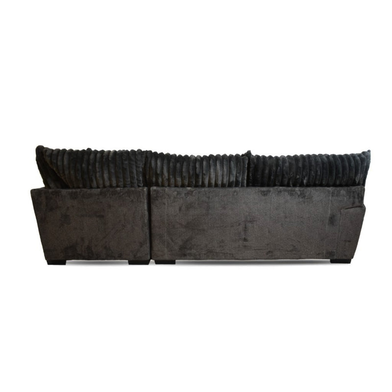 Mondo Tweed Gunmetal 2Pc Sectional