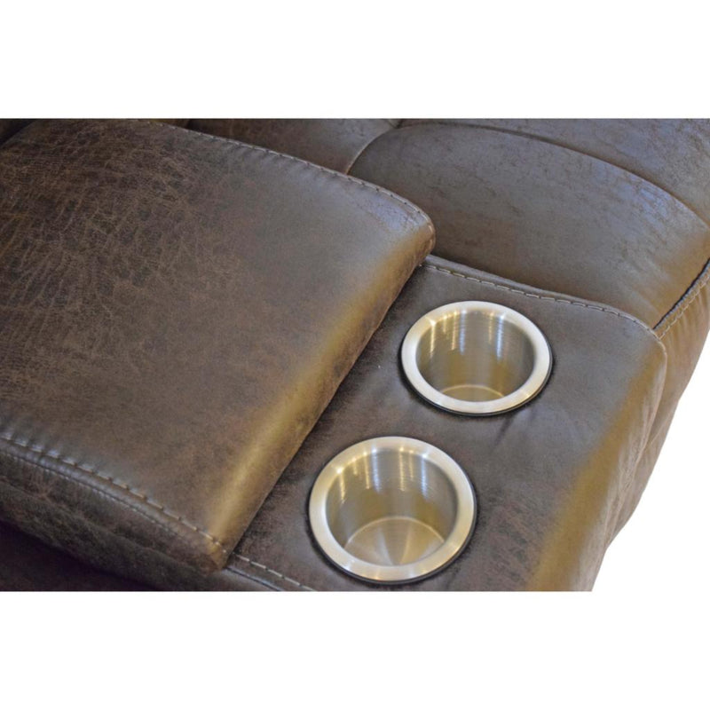 Houston Slate Loveseat with Console