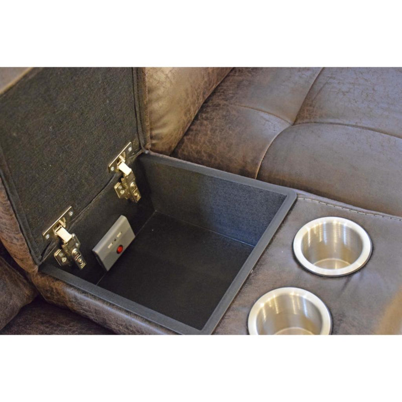 Houston Slate Loveseat with Console