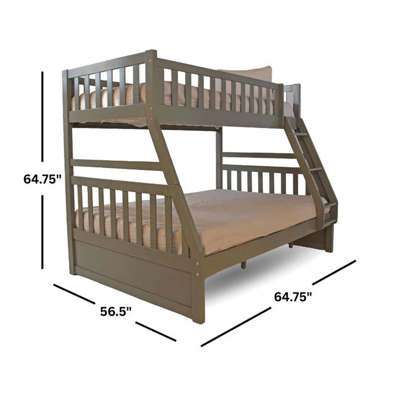 Milo Grey Twin/Full Bunk Bed