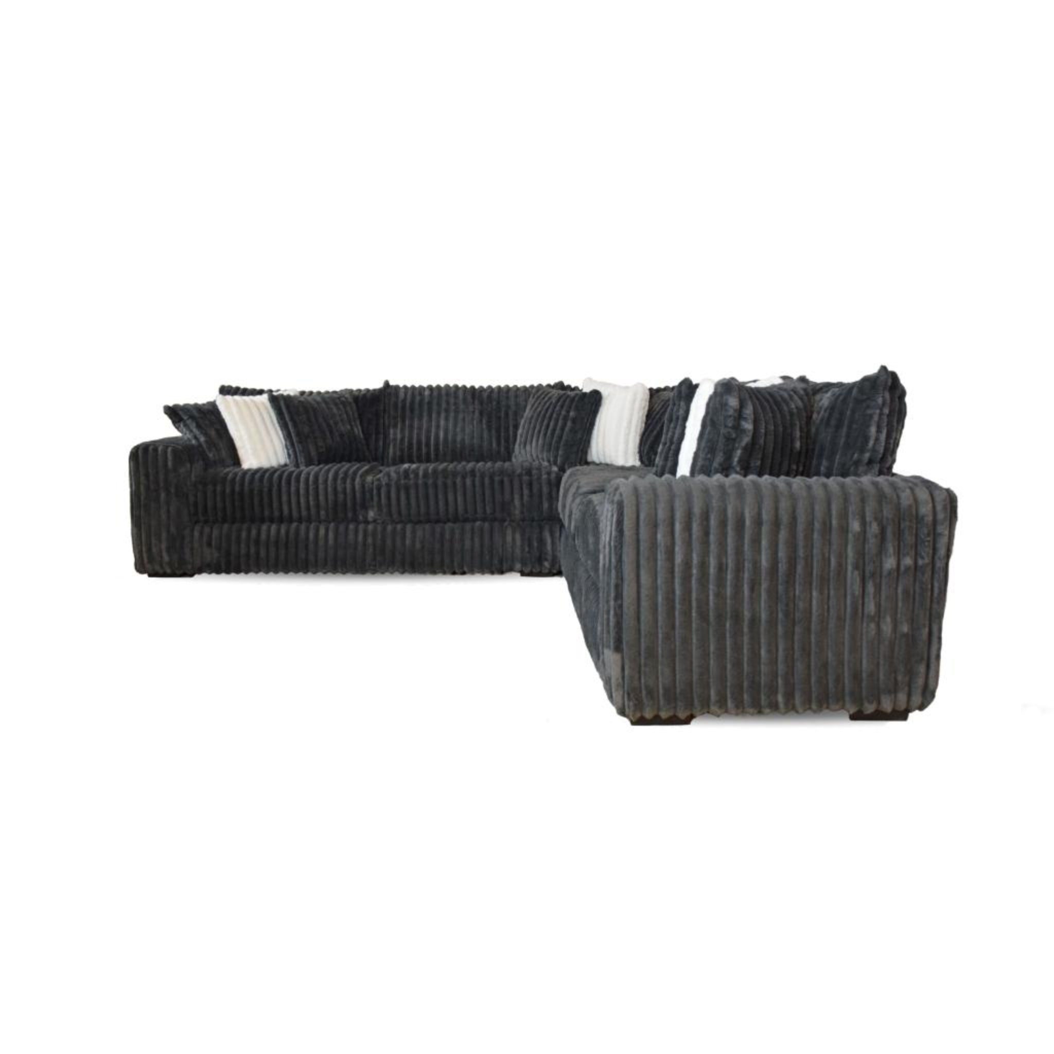 Mondo Monster Gunmetal Sectional — Cleo's Furniture