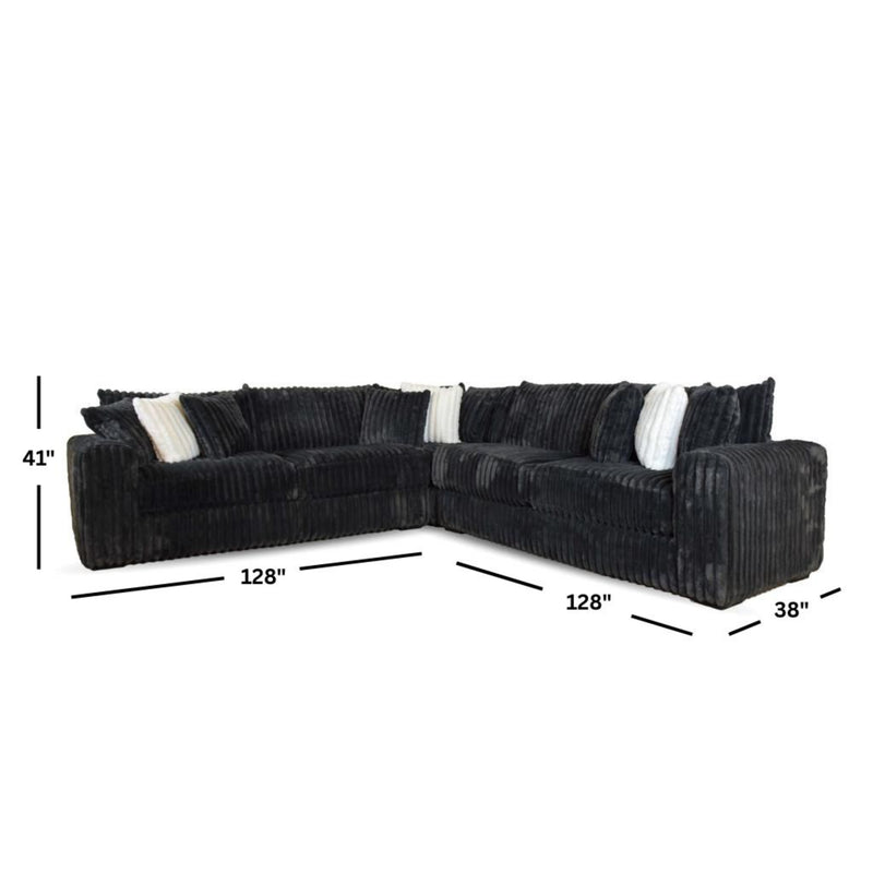 FREE Mondo Monster Gunmetal Ottoman with purchase of the Mondo Monster Gunmetal Sectional