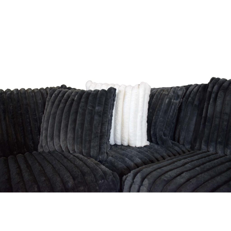 FREE Mondo Monster Gunmetal Ottoman with purchase of the Mondo Monster Gunmetal Sectional