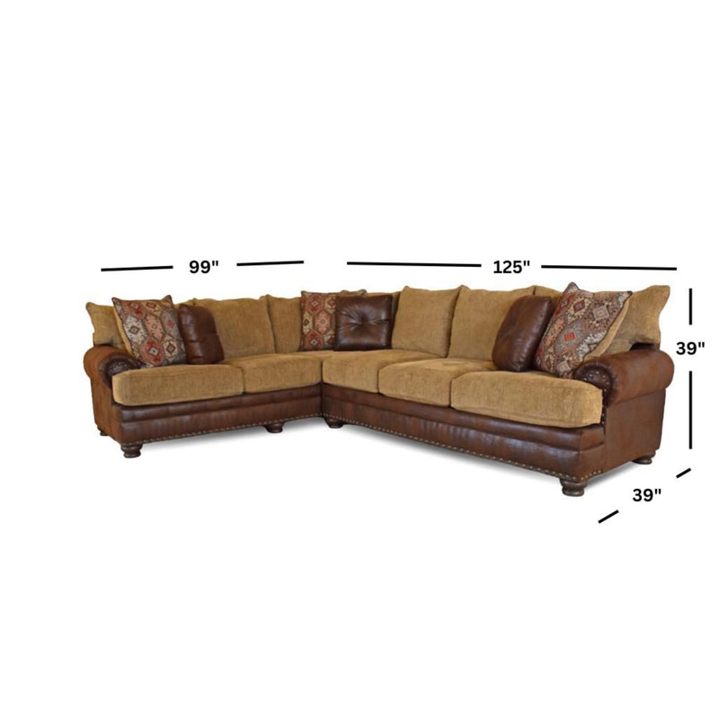 Yellowstone Chocolate Sectional