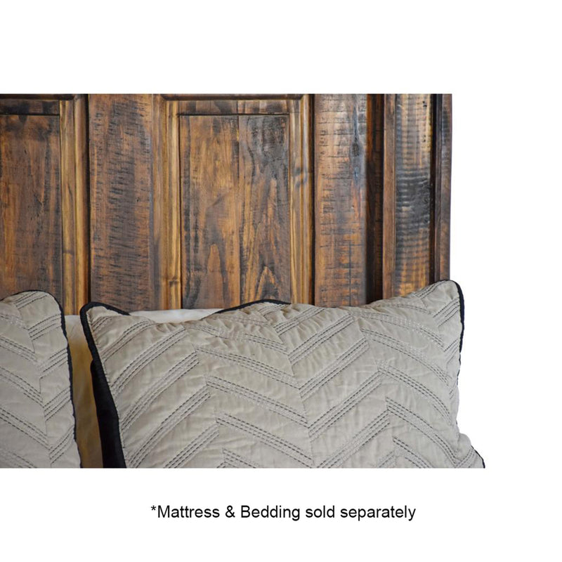 Dark Distressed Bonanza Queen Bed