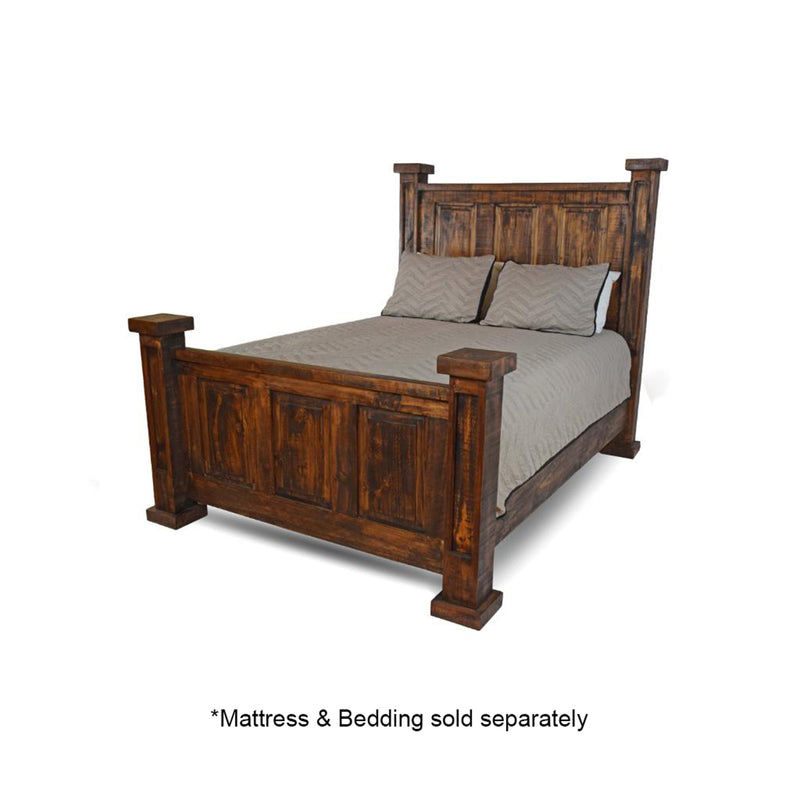 Dark Distressed Bonanza Queen Bed