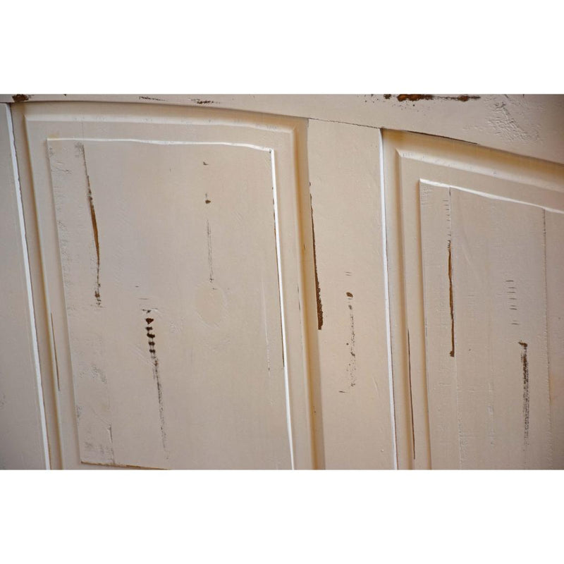 Antique White Mansion King Bed