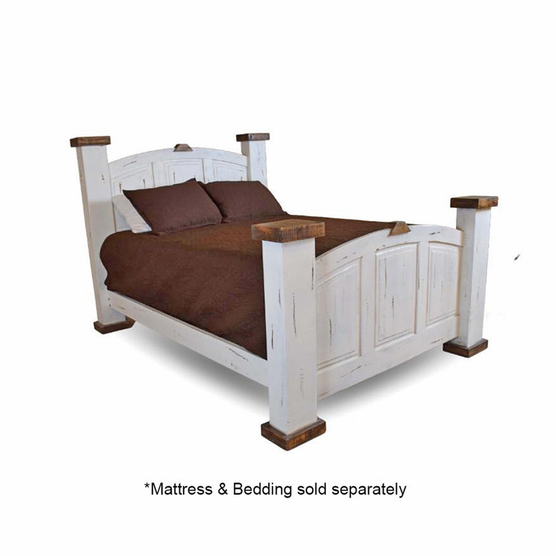 Antique White Mansion Queen Bed