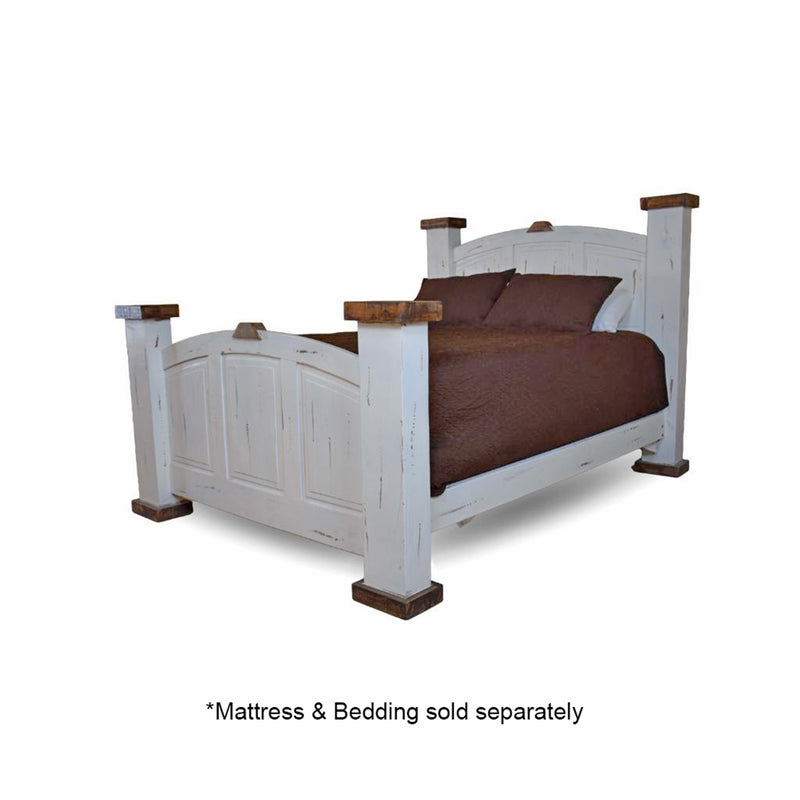 Antique White Mansion Queen Bed