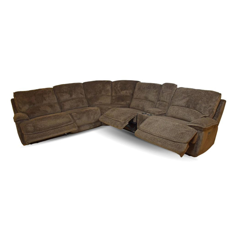 Cozy Java 6Pc Power Reclining Sectional