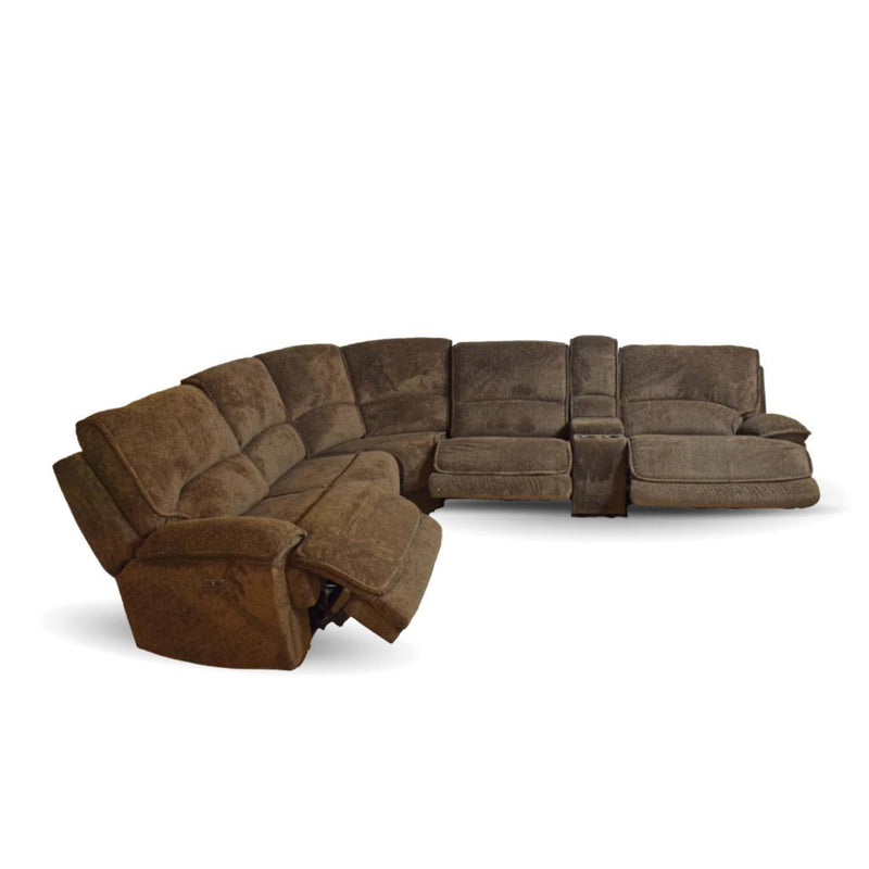 Cozy Java 6Pc Power Reclining Sectional