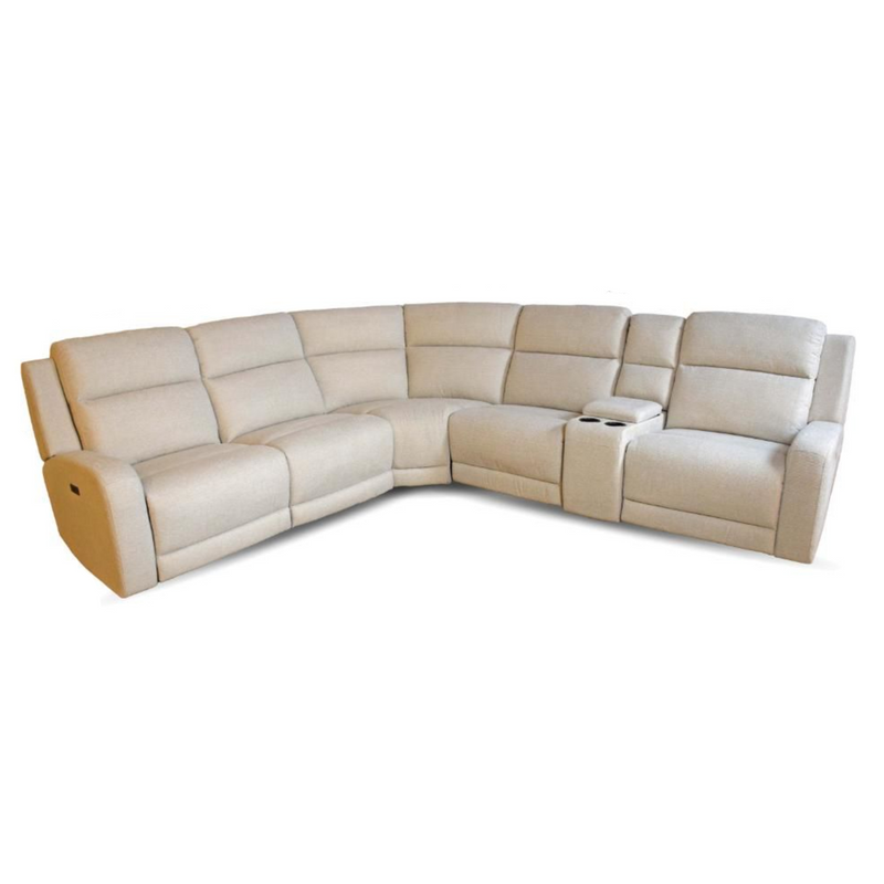 Hyde Park 6 Pc Power Reclining Sectional Cloud