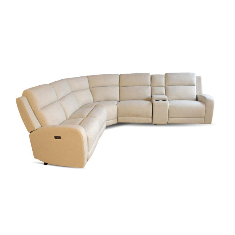 Hyde Park 6 Pc Power Reclining Sectional Cloud