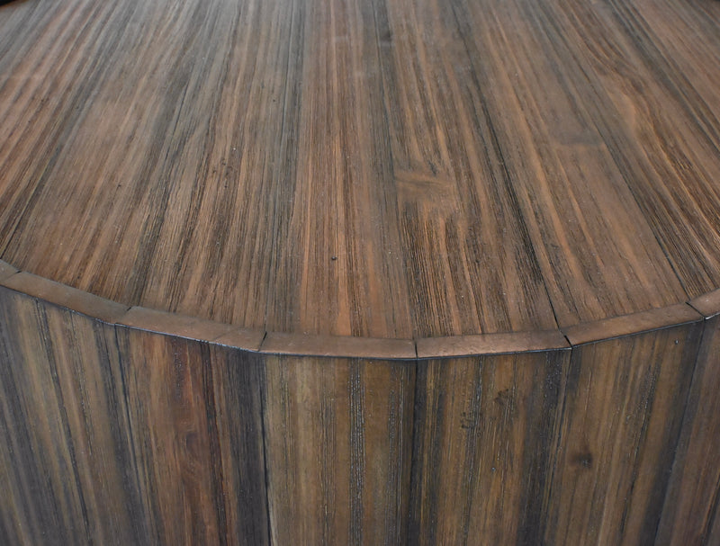 Dakota Round Cocktail Table W/ Casters