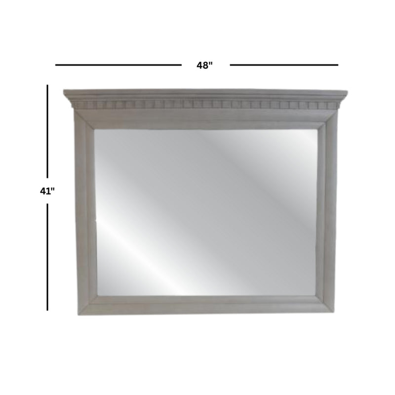 McCoy Antique White Mirror