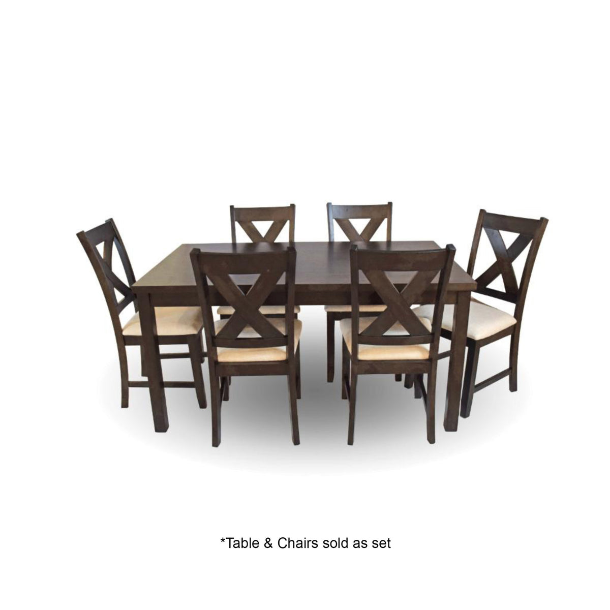 Alvin Espresso 7 Pc Dining Set — Cleo's Furniture