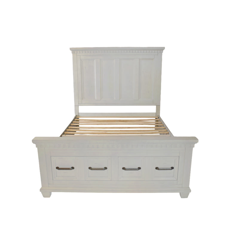 McCoy Antique White King Storage Bed