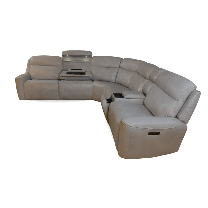 Bolero Fog Zero Gravity 6PC Power Reclining Sectional