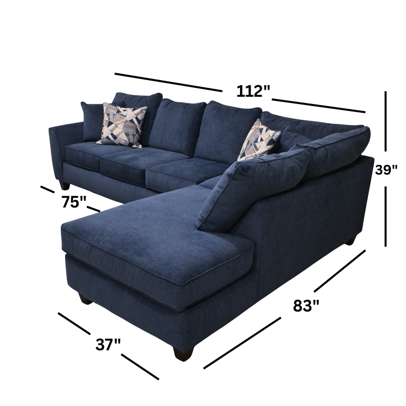 Clearview Denim Sectional